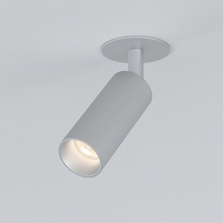Diffe светильник встраиваемый серебряный 8W 4200K (25039/LED) 25039/LED