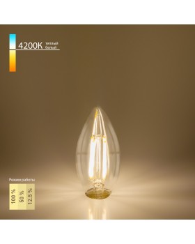 Филаментная светодиодная лампа 'Свеча' Dimmable C35 5W 4200K E14 BL134
