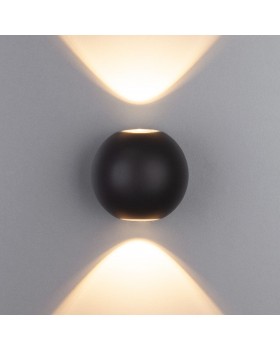 Diver черный уличный настенный светодиодный светильник 1566 TECHNO LED-foto2