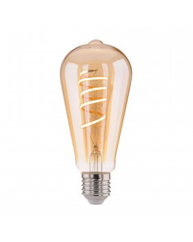 Филаментная светодиодная лампа ST64 8W 3300K E27 (тонированная) BLE2717-foto2