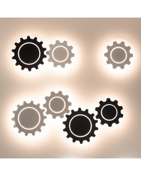 Настенный светодиодный светильник Gear L LED MRL LED 1100 черный-foto2