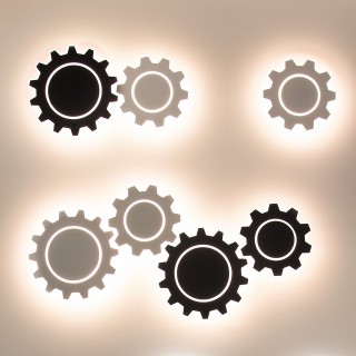 Настенный светодиодный светильник Gear L LED MRL LED 1100 черный-foto2