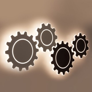 Настенный светодиодный светильник Gear L LED MRL LED 1100 черный-foto6