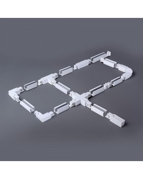 Коннектор прямой для трехфазного шинопровода белый TRC-1-3-I-WH-foto2