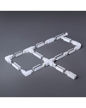 Коннектор прямой внутренний для трехфазного шинопровода белый TRC-1-3-II-WH-foto3