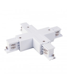 Коннектор X-образный для трехфазного шинопровода белый TRC-1-3-X-WH Коннектор X-образный для трехфазного шинопровода белый TRC-1-3-X-WH