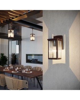 Lame D кофе Настенный уличный светильник IP33 GL 1006D-foto3