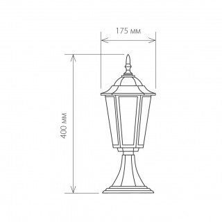 Ландшафтный светильник IP44 GL 1004S черное золото-foto4