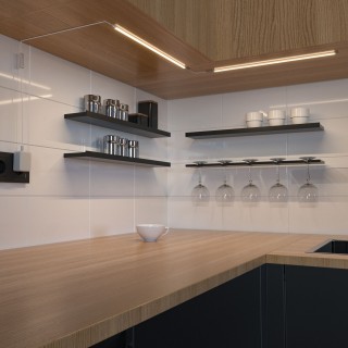 Светодиодный светильник с выключателем 2*40см LTB74 белый-foto2