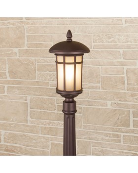 Lepus F кофейное золото уличный светильник на столбе IP44 GL 1016F-foto2