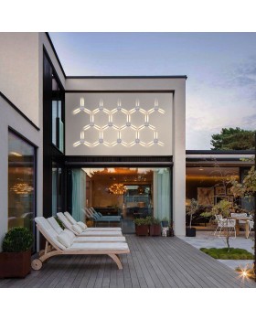 Lever белый уличный светодиодный светильник с поворотным механизмом 1665 TECHNO LED-foto2