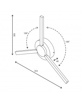 Lever белый уличный светодиодный светильник с поворотным механизмом 1665 TECHNO LED-foto8