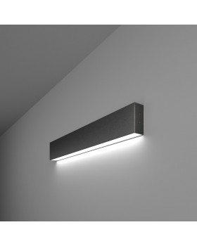 Линейный светодиодный накладной односторонний светильник 53см 10Вт 6500К черная шагрень 101-100-30-53 Линейный светодиодный накладной односторонний светильник 53см 10Вт 6500К черная шагрень 101-100-30-53