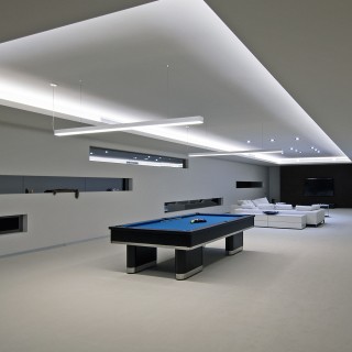 Линейный светодиодный подвесной односторонний светильник 103см 20Вт 4200К матовое серебро 101-200-30-103-foto3