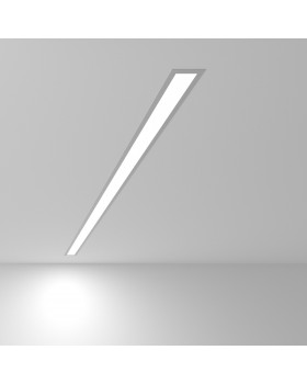 Линейный светодиодный встраиваемый светильник 128см 25Вт 6500К матовое серебро 101-300-128 Линейный светодиодный встраиваемый светильник 128см 25Вт 6500К матовое серебро 101-300-128