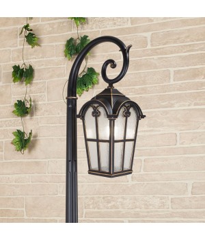 Mira F черное золото уличный светильник на столбе IP33 GL 1001F-foto3