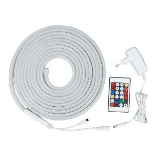 Набор гибкого неона Набор гибкого одностороннего неона 12V 7W 48Led 5050 IP65 RGB, 5м-foto2