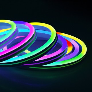 Набор гибкого неона Набор гибкого одностороннего неона 12V 7W 48Led 5050 IP65 RGB, 5м-foto3