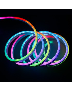 Набор гибкого неона Набор гибкого одностороннего неона 12V 7W 48Led 5050 IP65 RGB, 5м-foto4