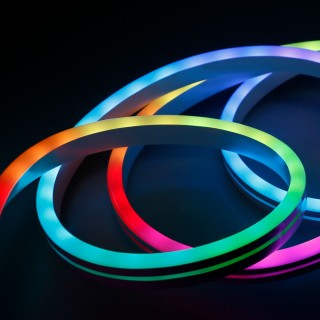 Набор гибкого неона Набор гибкого одностороннего неона 12V 7W 48Led 5050 IP65 RGB, 5м-foto5