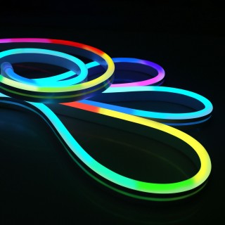 Набор гибкого неона Набор гибкого одностороннего неона 12V 7W 48Led 5050 IP65 RGB, 5м-foto7