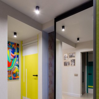 Накладной акцентный светильник черный DLN112 GU10-foto4