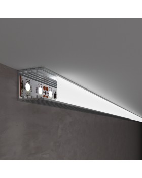 Накладной алюминиевый профиль для двухрядной LED ленты (под ленту до 12,4mm) LL-2-ALP016 LL-2-ALP016