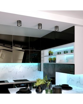 Накладной светодиодный светильник DLR021 9W 4200K Черный жемчуг-foto2