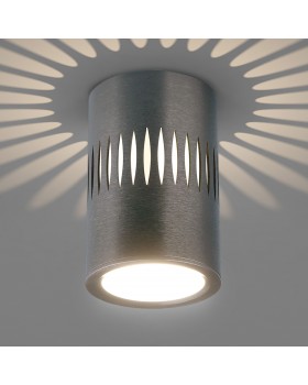 Накладной светодиодный светильник с подсветкой графит DLS026-foto5