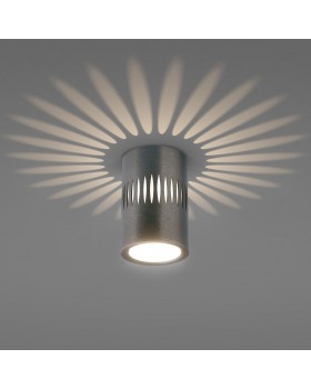 Накладной светодиодный светильник с подсветкой графит DLS026-foto6