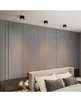 Накладной точечный светодиодный светильник DLR026 6W 4200K черный матовый-foto2