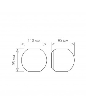 Diver черный уличный настенный светодиодный светильник 1566 TECHNO LED-foto6
