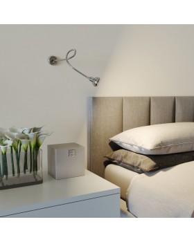 Настенный светильник с гибким корпусом 1214 MR16 хром-foto2