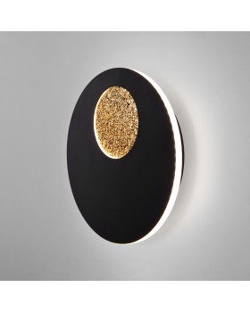 Настенный светодиодный светильник Areola 40150/1 LED черный/золото