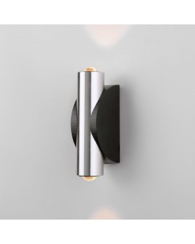 Настенный светодиодный светильник Steel LED 40109/LED чёрный/сталь