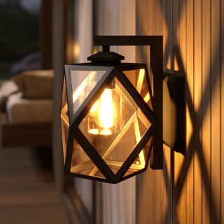 Настенный уличный светильник Ambra D IP33 35133/D черный-foto2