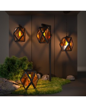 Настенный уличный светильник Ambra D IP33 35133/D черный-foto5