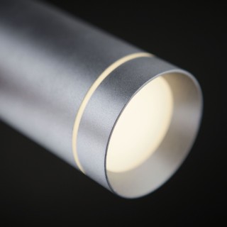 Подвесной светодиодный светильник DLR023 12W 4200K хром матовый-foto3