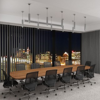 Подвесной светодиодный светильник DLR023 12W 4200K хром матовый-foto12