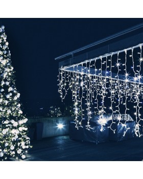 Праздничная гирлянда бахрома белый с эффектом мерцания 3*0,6м IP65 100-101-foto6
