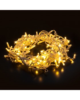 Праздничная гирлянда бахрома теплый белый с эффектом мерцания 3*0,6 м IP65 100-101-foto3