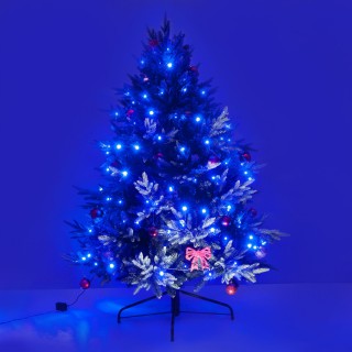 Праздничная гирлянда нить голубой 5м IP20 400-001-foto3