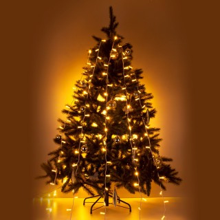 Праздничная гирлянда занавес теплый белый 2*3м IP65 200-101-foto7