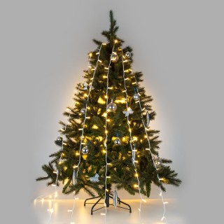 Праздничная гирлянда занавес теплый белый с эффектом мерцания 2*3м IP65 200-101-foto8