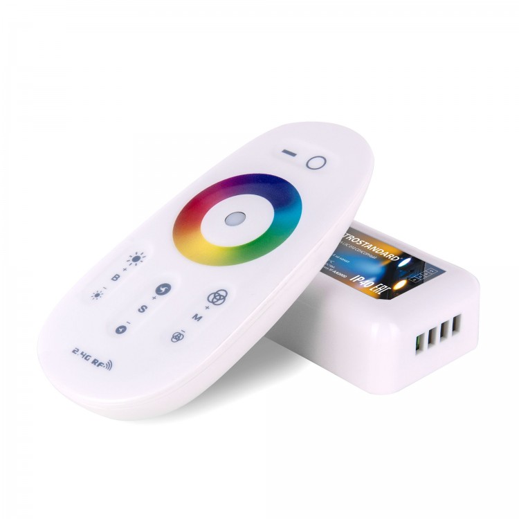 Сенсорный контроллер для светодиодной ленты RGB с ПДУ (радио) IP40 LSC 010