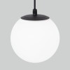 Светильник садово-парковый со стеклянным плафоном Sfera H 35158/H черный