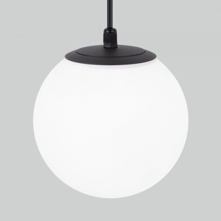 Светильник садово-парковый со стеклянным плафоном Sfera H 35158/H черный