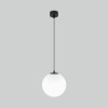 Светильник садово-парковый со стеклянным плафоном Sfera H 35158/U черный