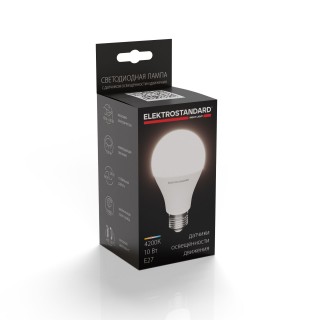 Светодиодная лампа Classic LED D 10W 4200K E27 А60 с датчиком освещенности и движения BLE2761-foto2