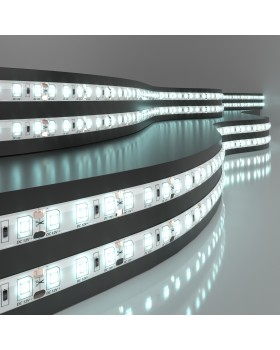 Светодиодная лента Лента светодиодная 12V 9,6W 120Led 2835 IP65 холодный белый, 5м